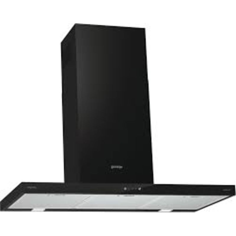 Flat hood, 90 cm, Black