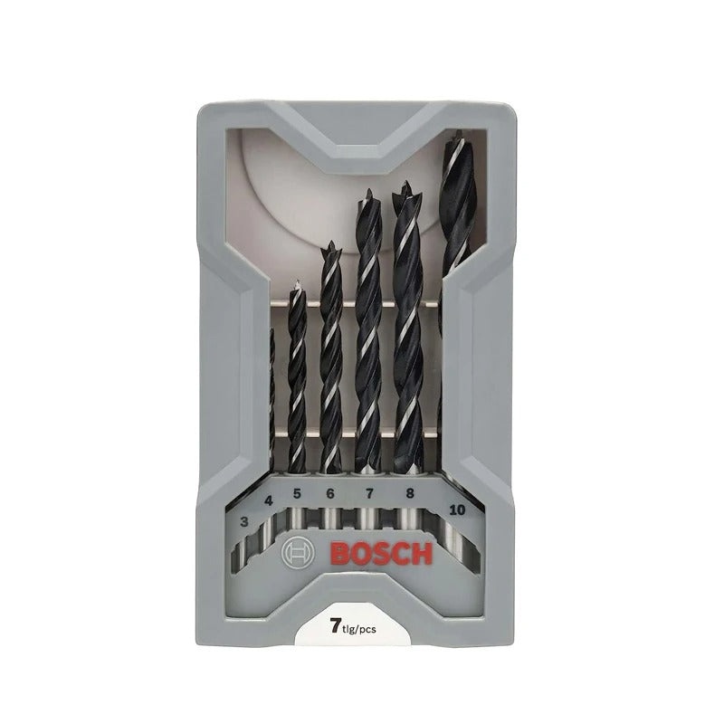 XPro Line Wood Drill Bit Set C3/4/5/6/7/8/10MM 7pcs