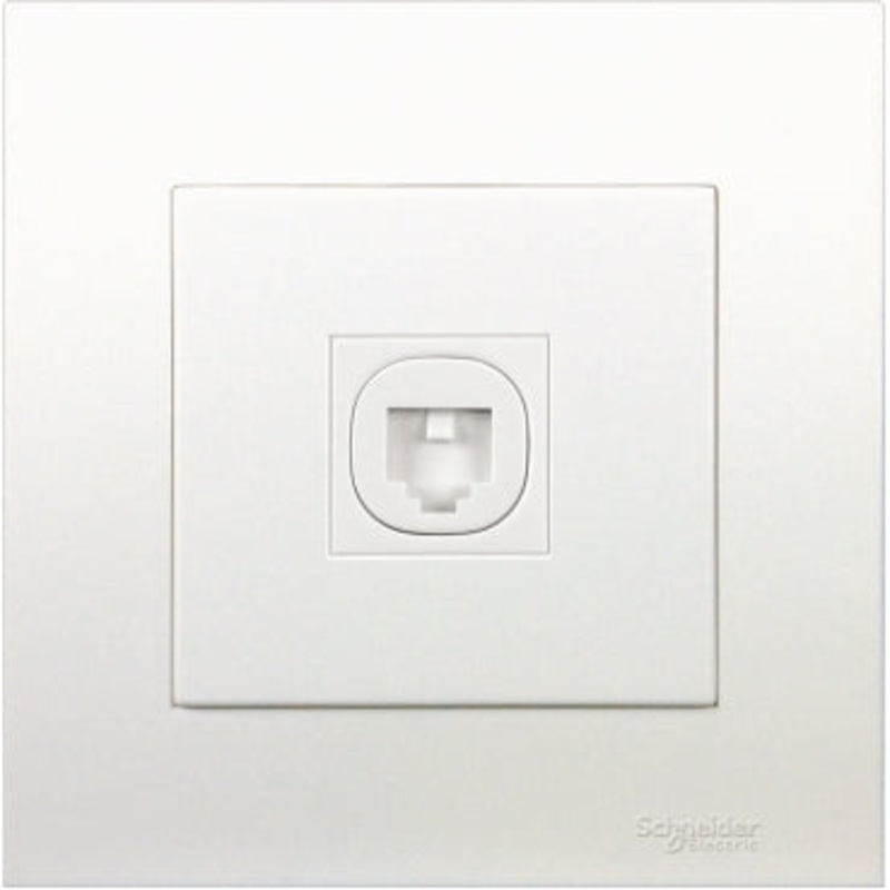 1 Gang Telephone Outlet with Shutter