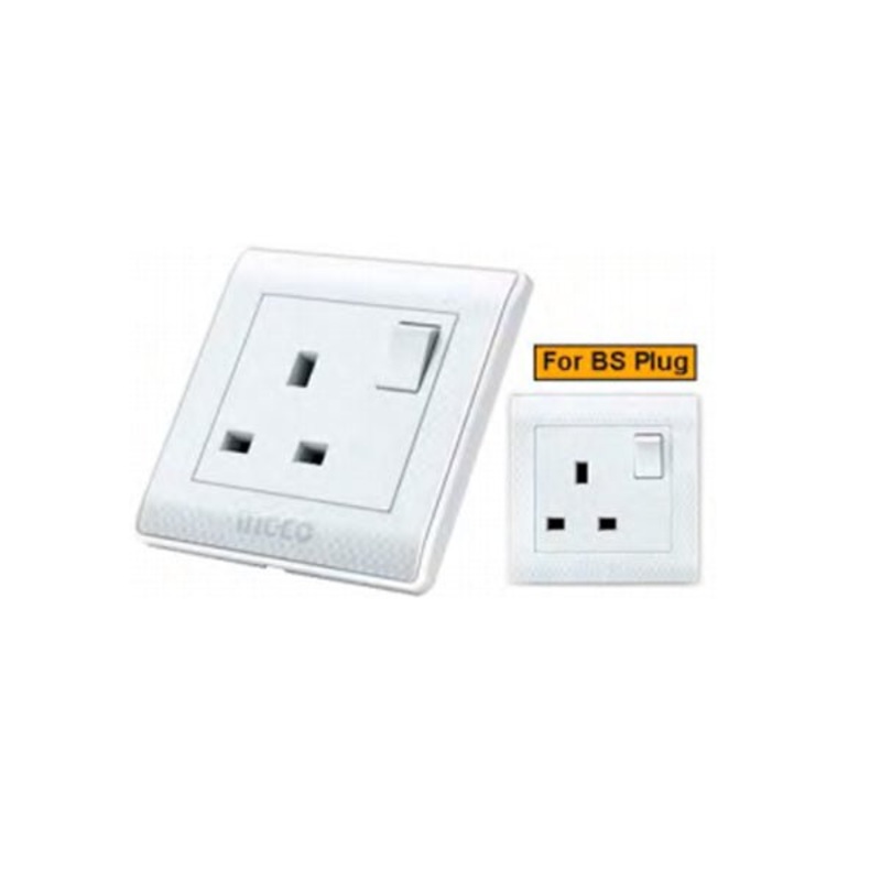 13A BS Socket 250v 1-Gang
