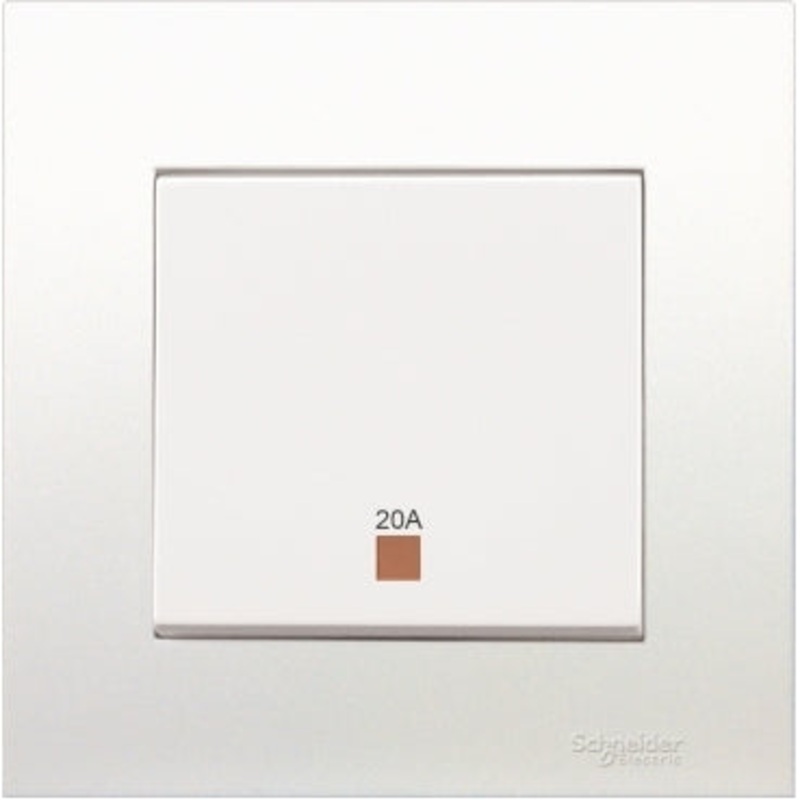 20A 250V 1 Gang Double Pole Switch With