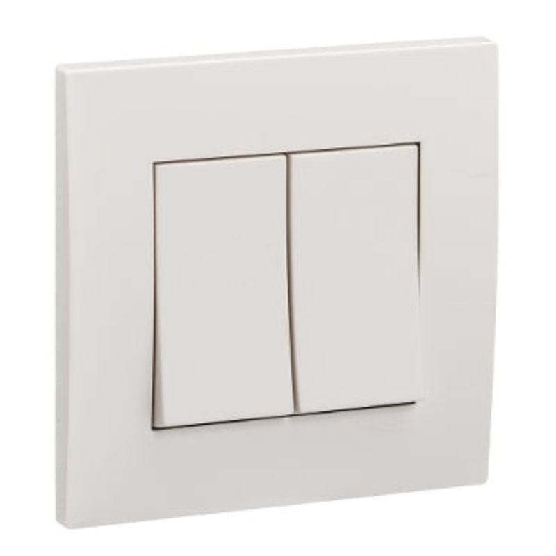 20A 250V 2 Gang 1 Way Switch