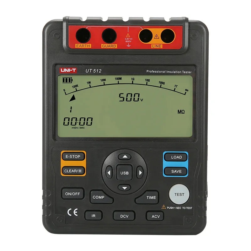 UNI-T 2.5kV Insulation Resistance Tester + USB (0100G) | UT512