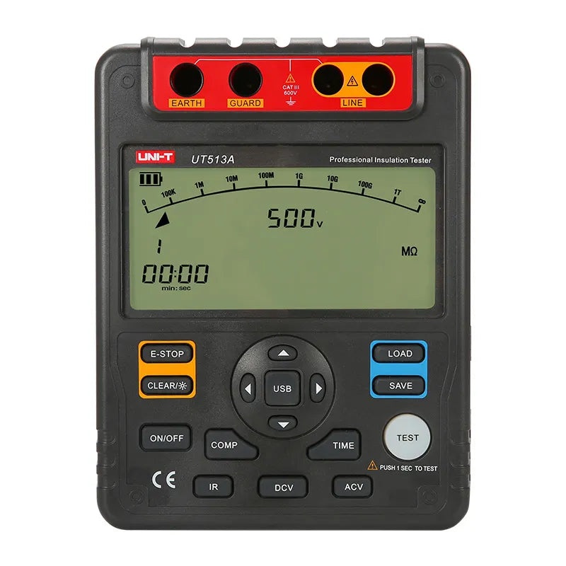 UNI-T 5kV Insulation Resistance Tester + USB (01.0T) | UT513A
