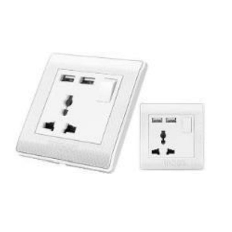 Universal Socket With USB Outlet