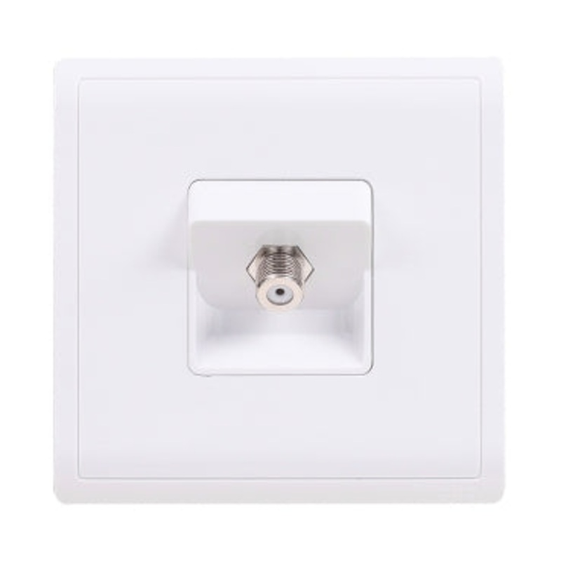 1 Gang CATV Socket White