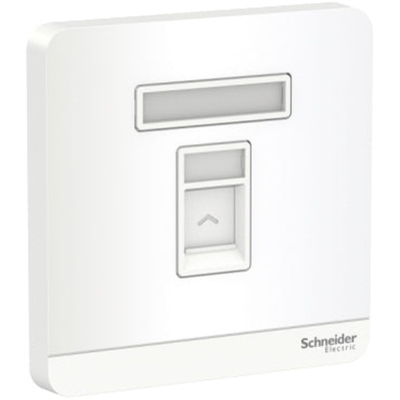 1G TEL SOCKET SHUTTERED WALLPLATE WE