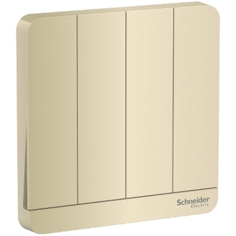 AvatarOn, 4 switches, 16AX, 250V, 1 way, Wine Gold