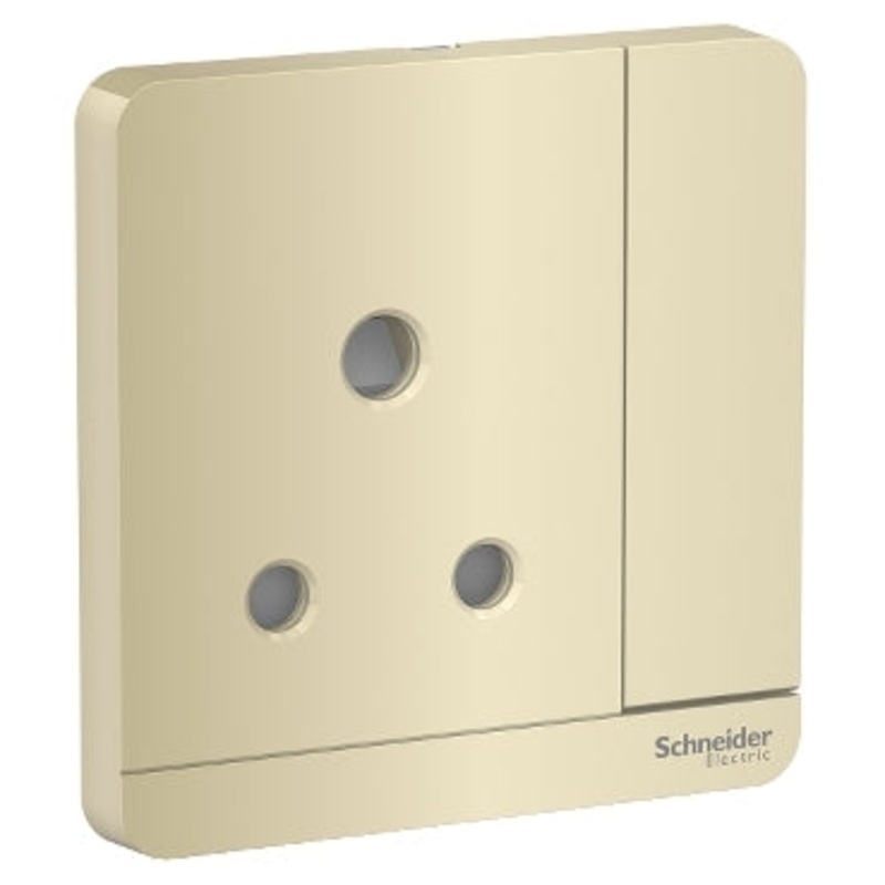 AvatarOn, switched socket, 3P, 15 A, 250 V, Wine Gold