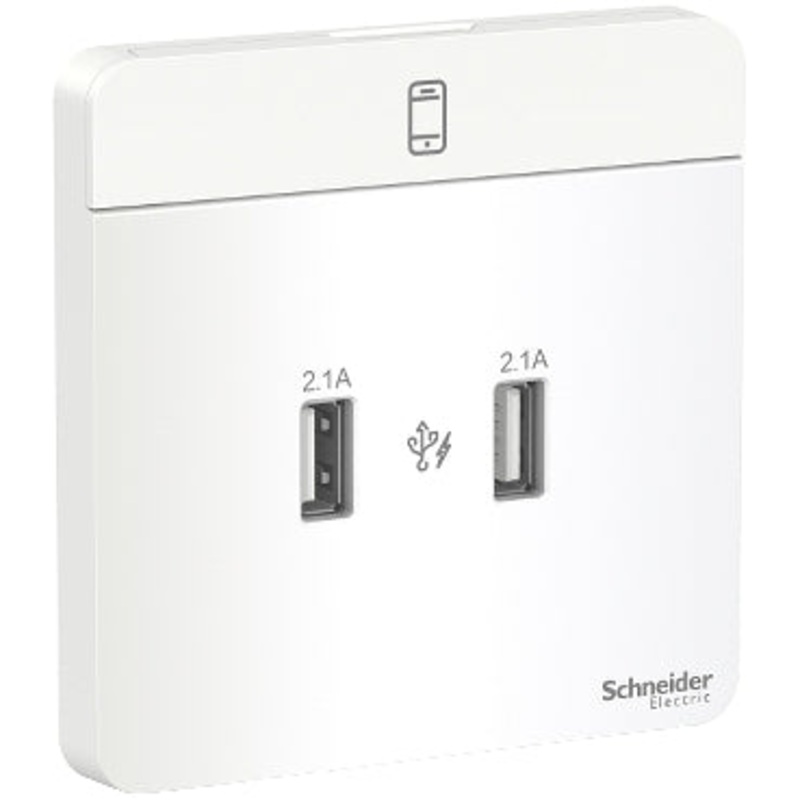 AvatarOn, USB charger, 2 type A, 2.1 A, White