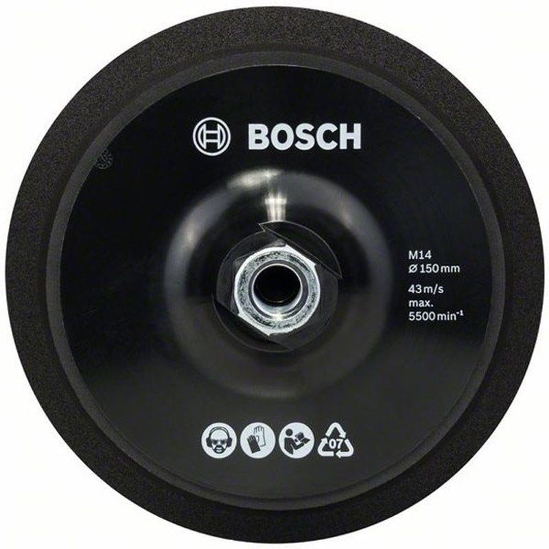 Backing Pad with hook and loop type fastening | 150mm
