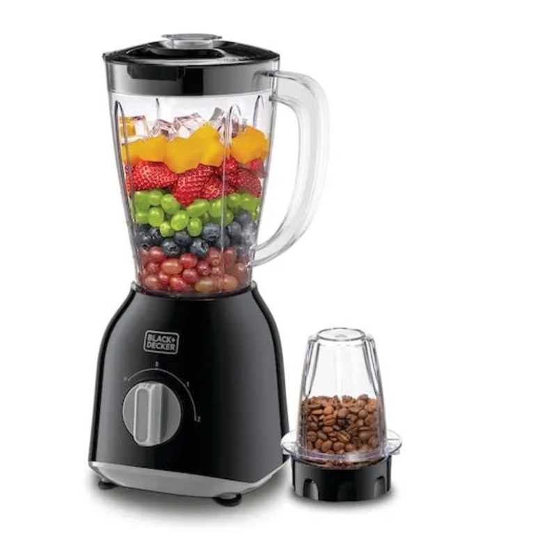 Black & Decker 400W Blender with 2 Grinder Mills 1L | BX365E-B5