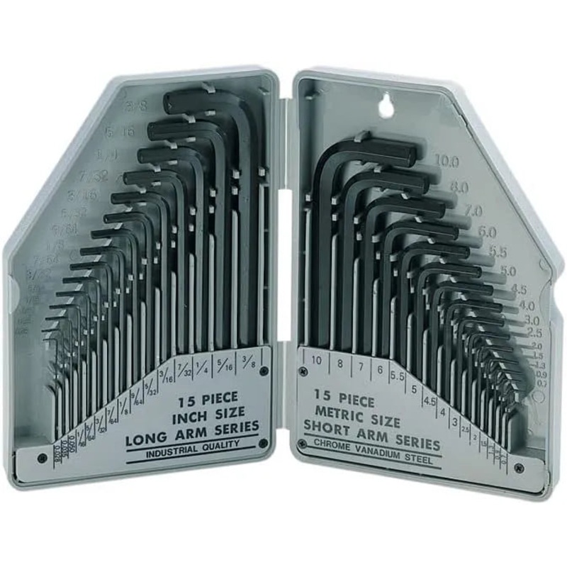 Pro'sKit 30Pcs Metric and Inch Combination Hex Key Set | 8PK-027