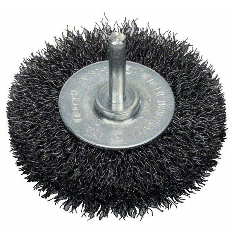 6mm Shank Wire Wheel 75mm, Crimped,Steel