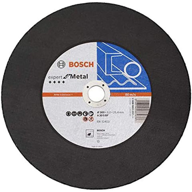 Chop Saw Disc Standard for Metal 12" 300x3.0x25.4mm A 30 S BF