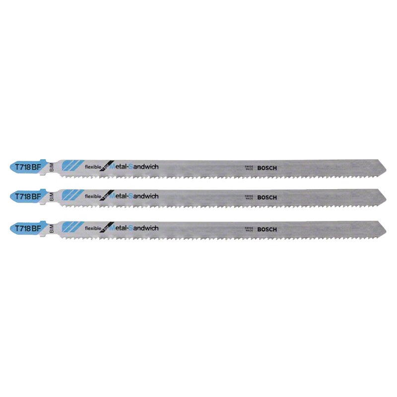 Jigsaw blades Flexible for Metal-Sandwich | T 718 BF - 3 pcs