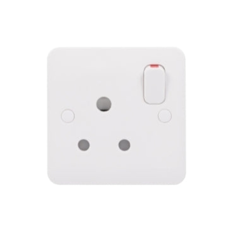 Lisse White molded - socket-outlet - 15 A - 1 gang