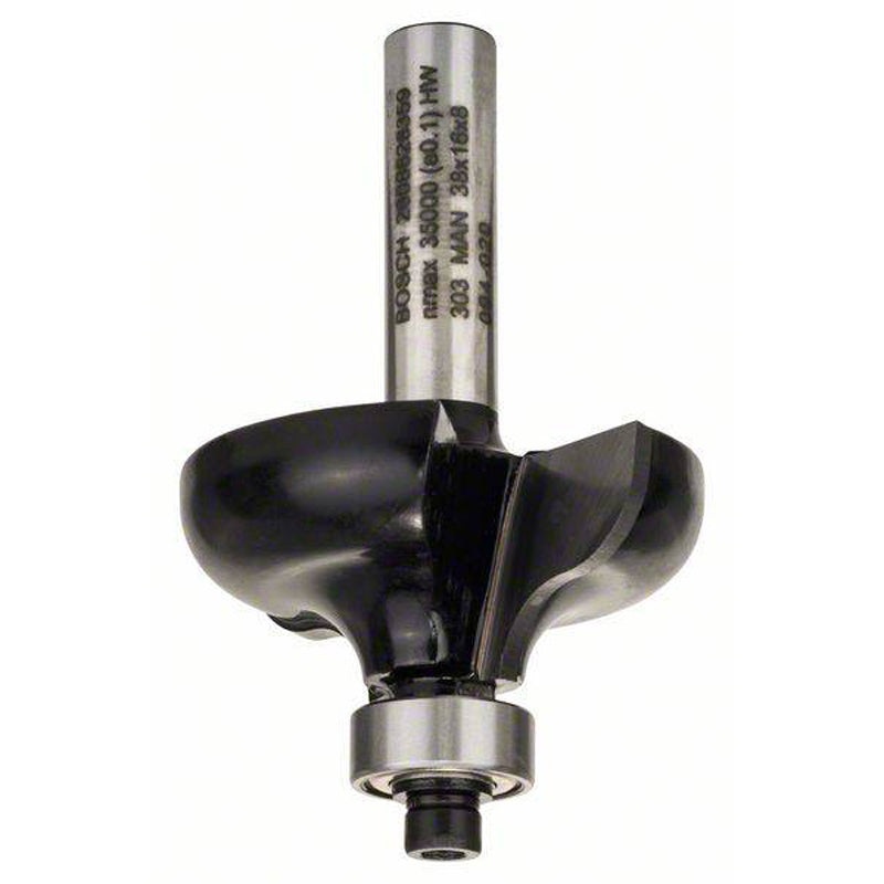 Edge Forming Bit G 8mm, R1 6,35mm, D 38mm, L 15,7mm, G 57mm