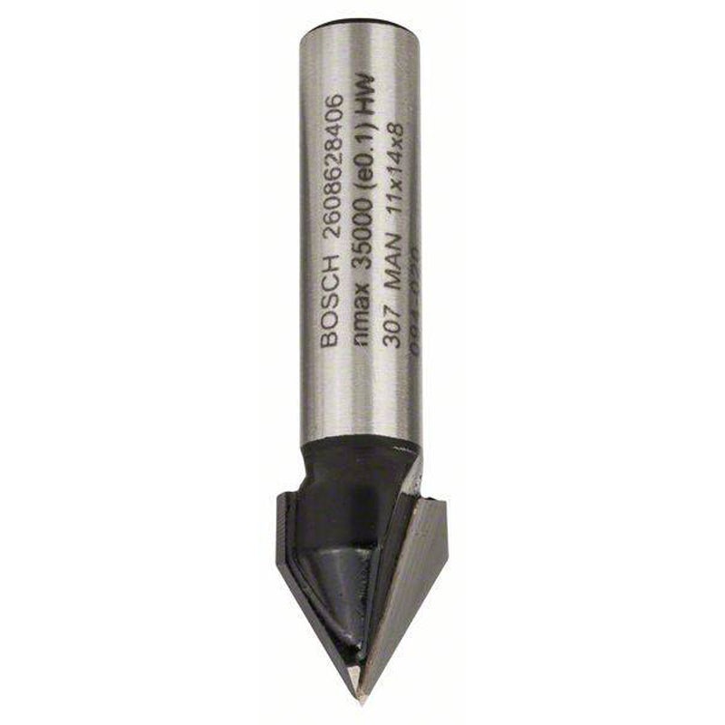V-Grooving Bit 8mm, D1 11mm, L 14mm, G 45mm, 60