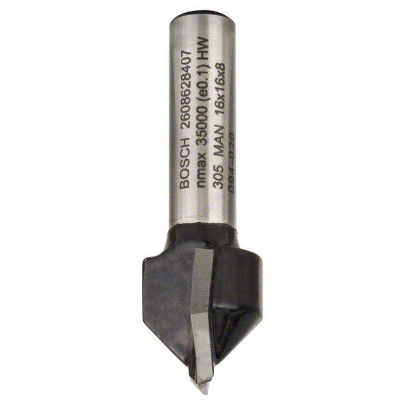 V-Grooving Bit 8mm, D1 16mm, L 16mm, G 45mm, 90