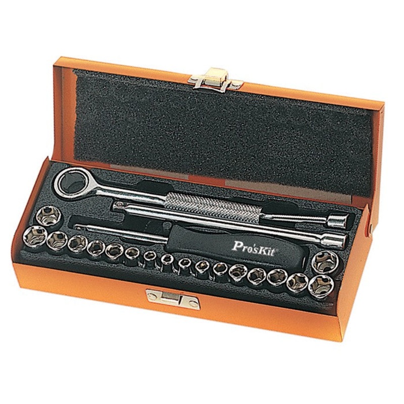 23Pcs 1/4" Driver Socket Set