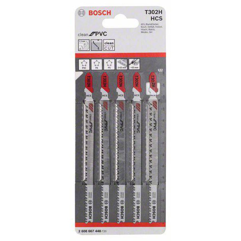 JSB Set T 302H HCS Clean for PVC 5pcs