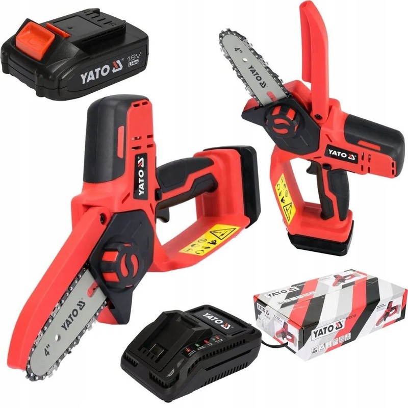 Yato 4" 18V Cordless Chainsaw with Battery and Charger | YT-828135
