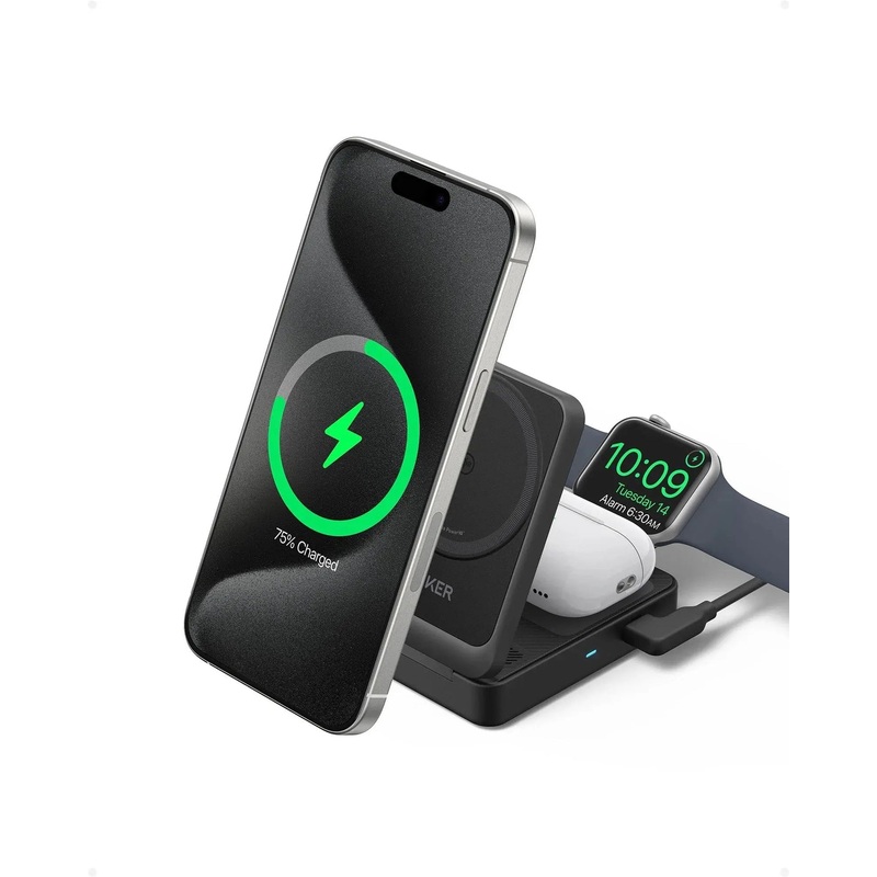 Anker MagGo 15W 3-in-1 Wireless Charger