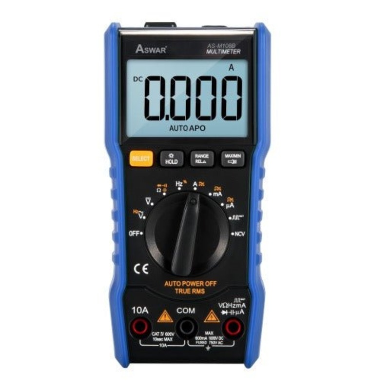Avometer with Auto range - 10A | AS-M108B