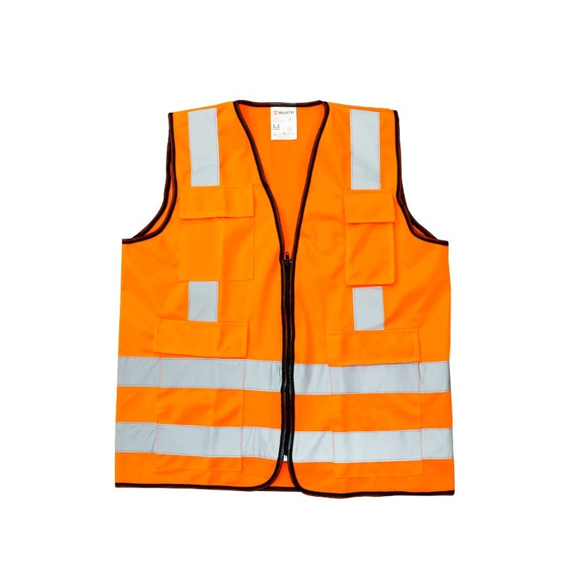 SAFETY VEST 120GSM FABRIC 4 REFLECTIVE BAND