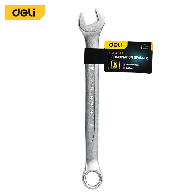 Deli Tools Combination Spanner 10mm | EDL140010L