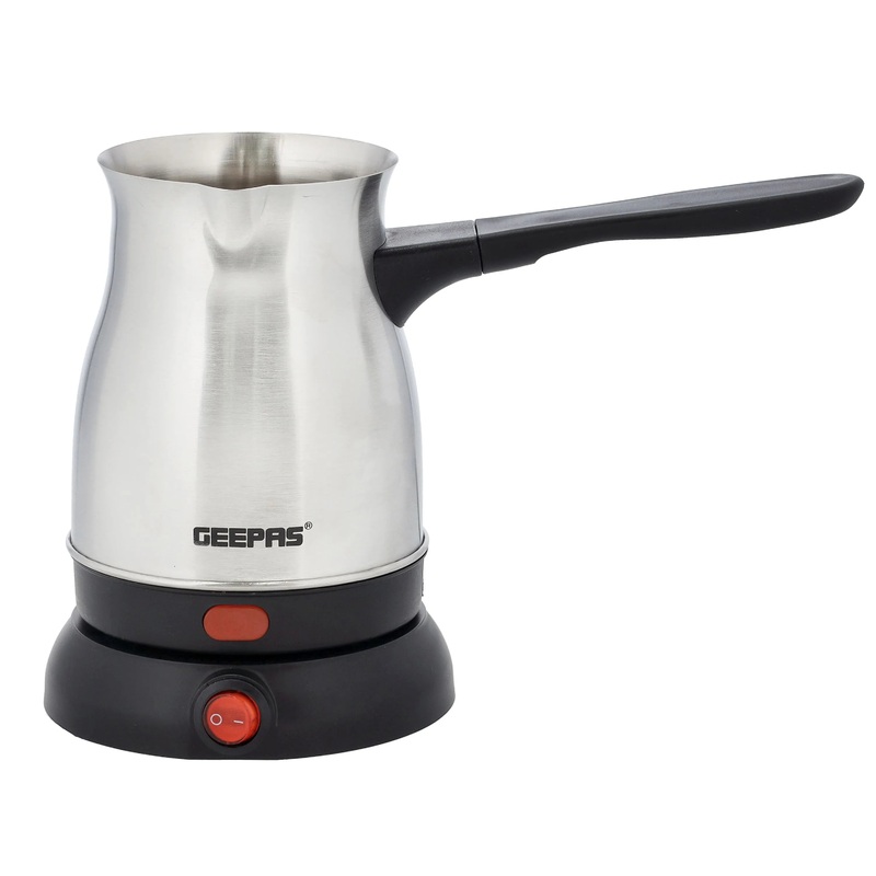Geepas Stainless Steel Electric Turkish Coffee Maker 0.8L | GK38050