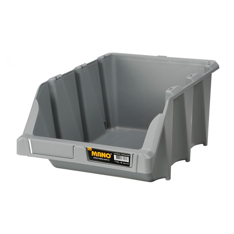 Storage Bin-265x420x177mm-Grey