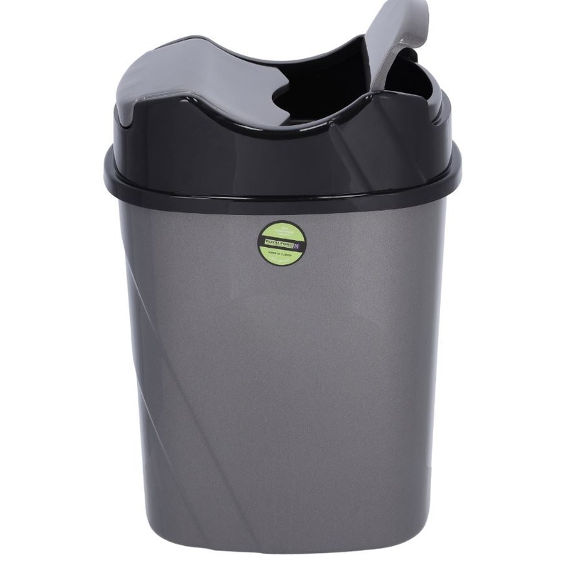 Royalford 8.5L Plastic Dust Bin with Swing Lid | RF10114
