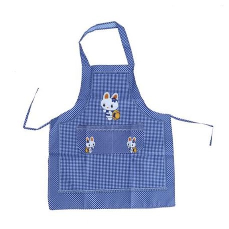Royalford Peachskin Polyester Fabric Apron with Dual Pockets | RF6201