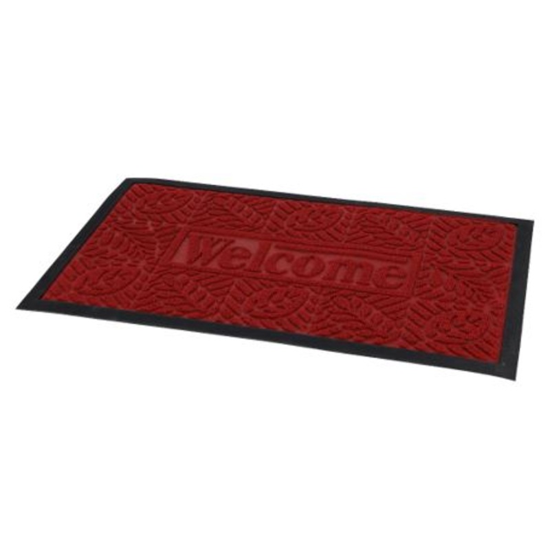 Royalford Rectangular Rubber Door Mat 45x75cm with Non-Slip Design | RF9559