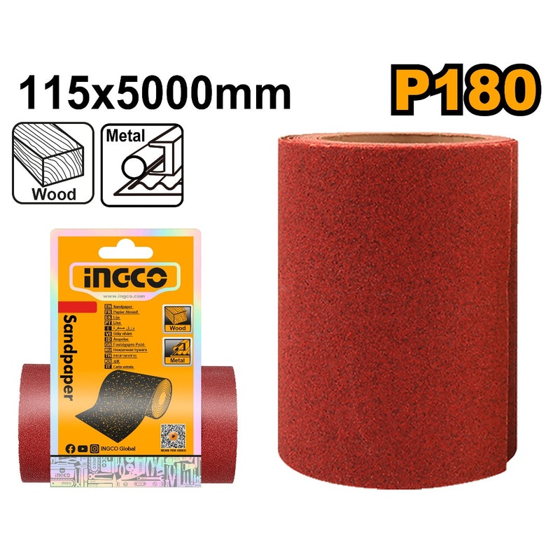 INGCO Sandpaper Roll Grit 180| AKHS761804
