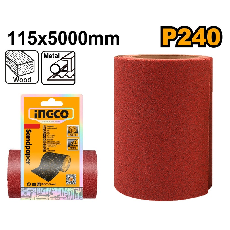 INGCO Sandpaper Roll Grit 240| AKHS762404