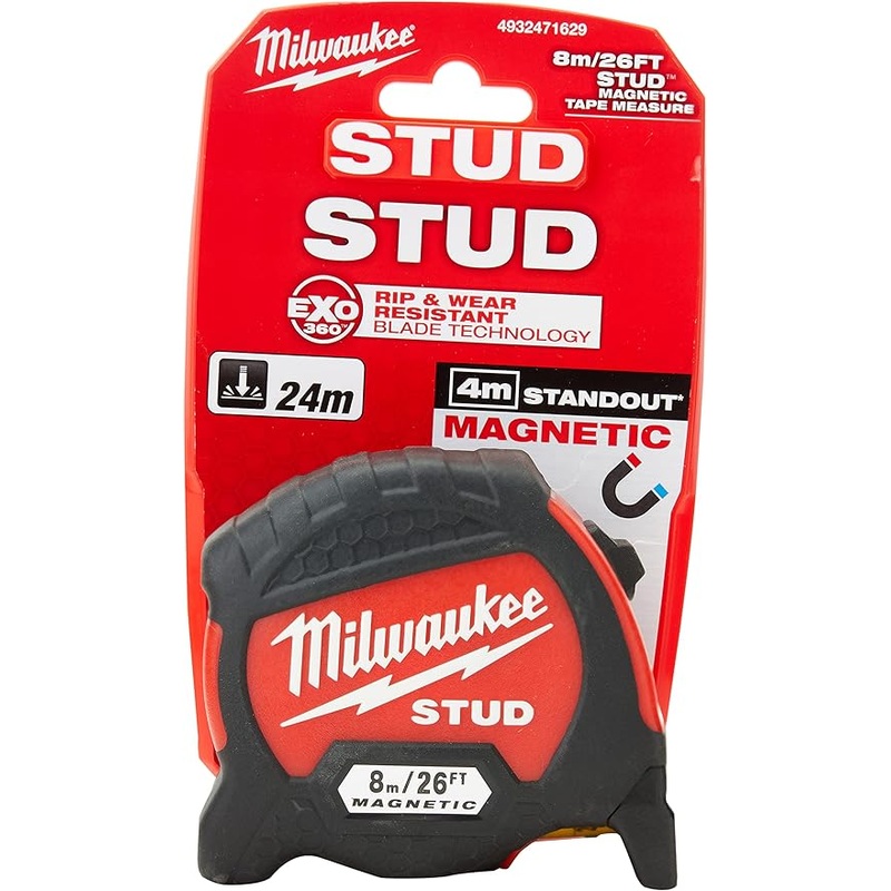 Milwaukee 4932471629 Magnetic Tape Measure 8 meters length