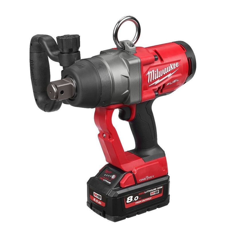Milwaukee M18ONEFHIWF1-802X M18 FUEL One-Key 18V 1" 2400Nm Impact Wrench: Compact High Torque