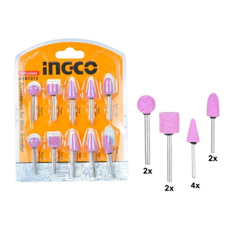 INGCO AKB1012 Mini Grinder Accessory Set