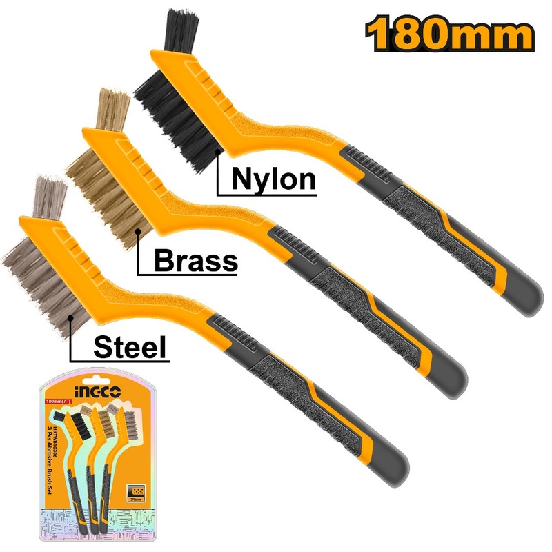 INGCO HKTWB10306 3PCS Mini Brush Set