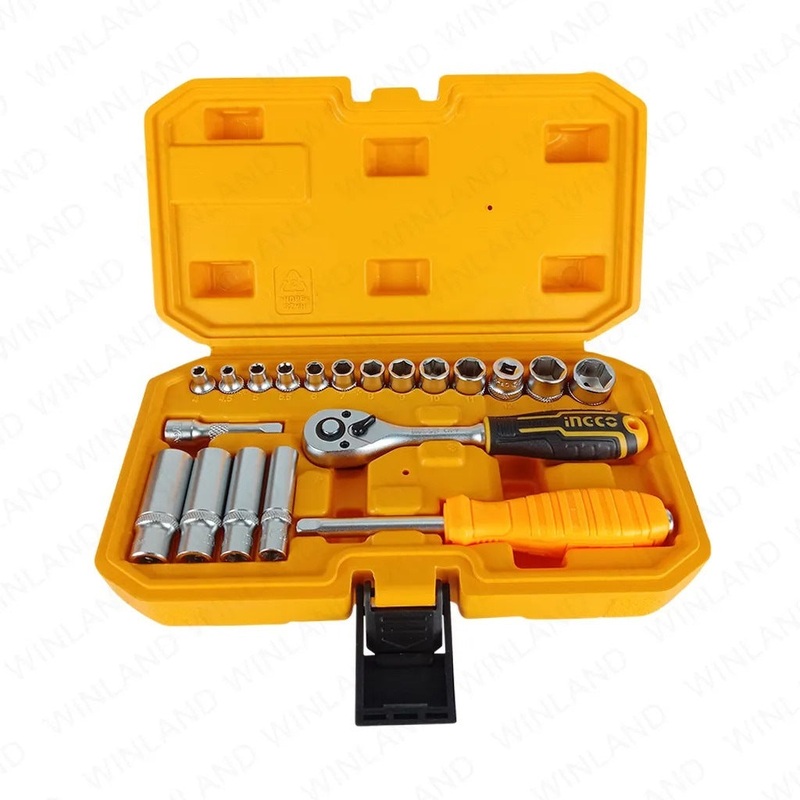 INGCO Industrial Socket Set 20pcs 1/4" | HKTS14201