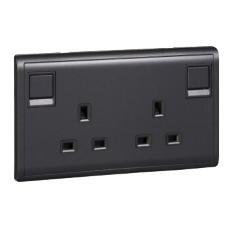 Schneider Electric 13A 2Gang Socket