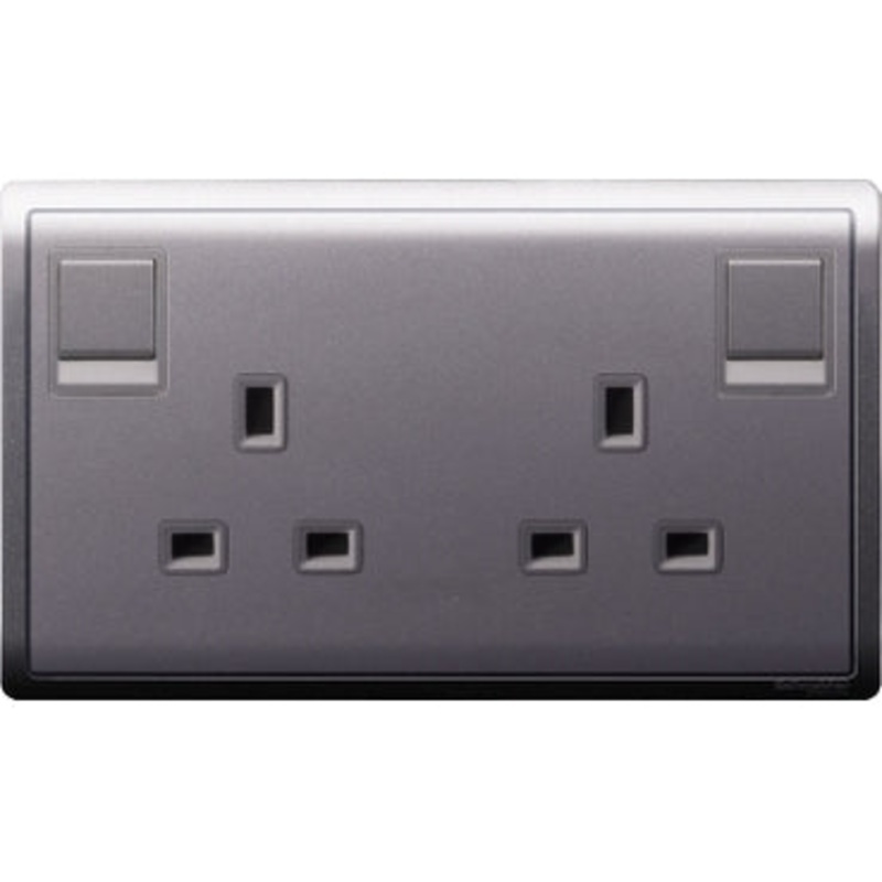 Schneider Electric Twin Gang Socket