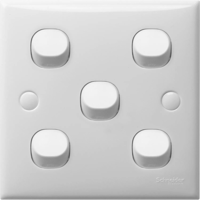 Schneider S-Classic 1-Way 5-Gang Switch