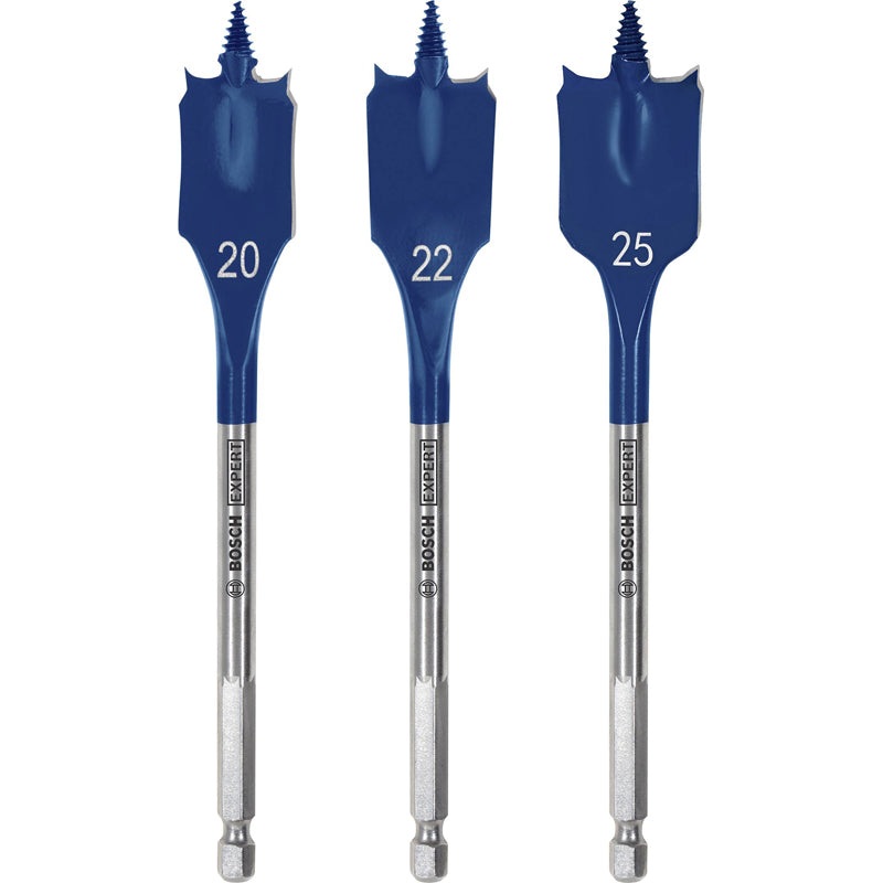 3-piece Self Cut Speed Spade Bit set 20,0 / 22,0 / 25,0 mm