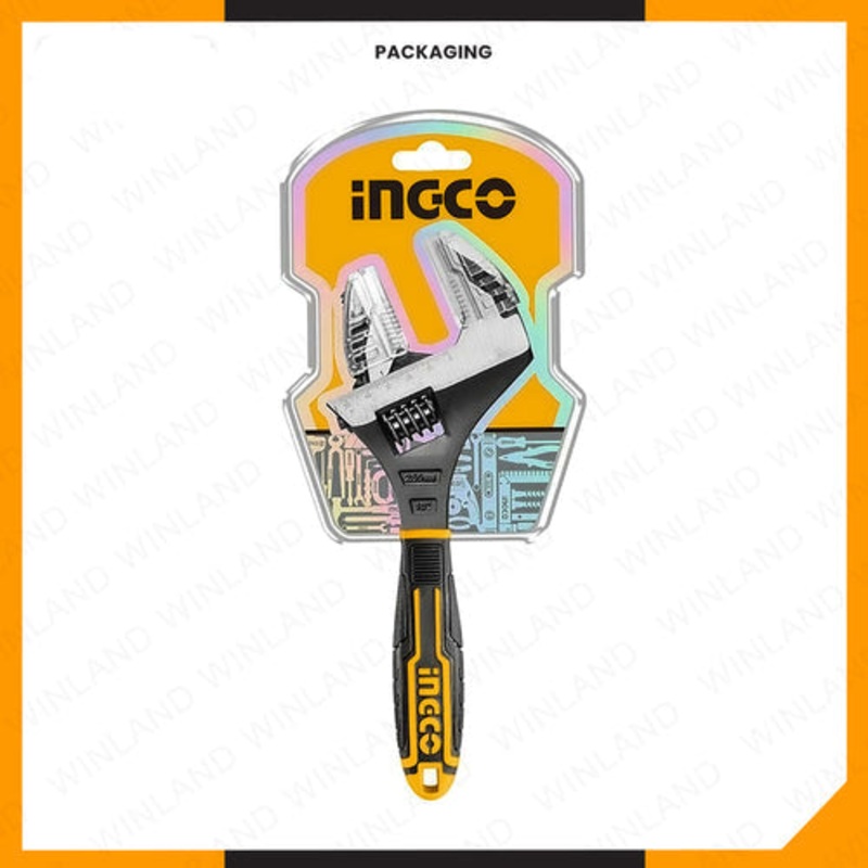 INGCO HADWG0810 2in1 Adjustable Wrench & Pipe Wrench 250mm