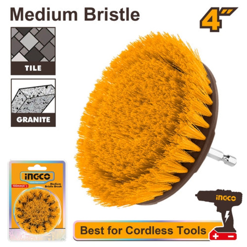 INGCO Medium Bristle Drill Brush WCBM1041