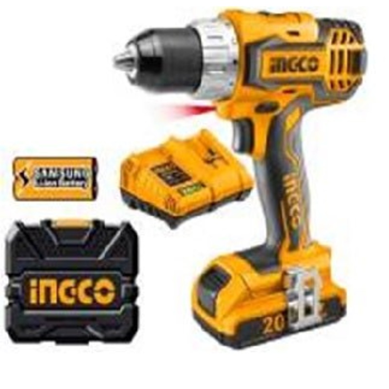 Ingco F18CD01 18V Li-Ion Cordless Drill High Torque & Dual Speed